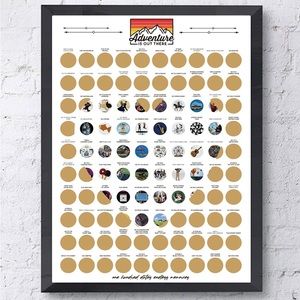 New 100 Dates Scratch Off Poster